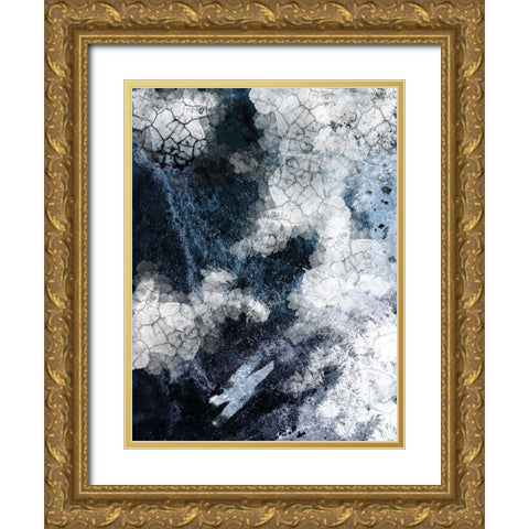 Shattered Abstract 2 Gold Ornate Wood Framed Art Print with Double Matting by Urban Epiphany