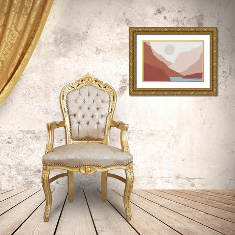 Canyon Views 4 Gold Ornate Wood Framed Art Print with Double Matting by Urban Epiphany