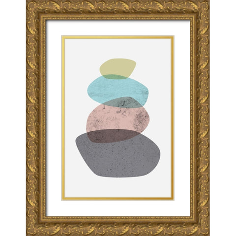 Iconic Mid Century 4 Gold Ornate Wood Framed Art Print with Double Matting by Urban Epiphany
