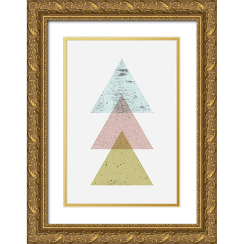 Iconic Mid Century 5 Gold Ornate Wood Framed Art Print with Double Matting by Urban Epiphany