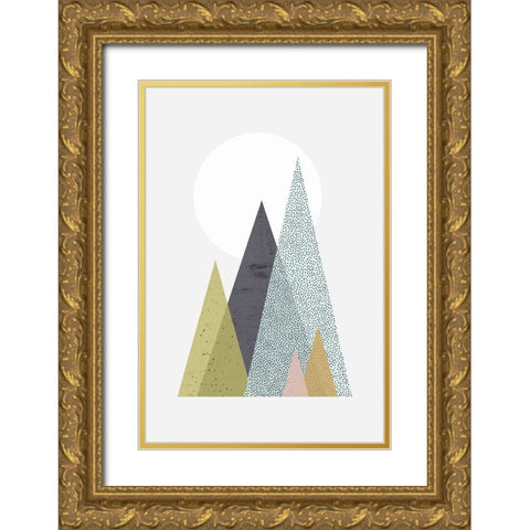 Iconic Mid Century 6 Gold Ornate Wood Framed Art Print with Double Matting by Urban Epiphany
