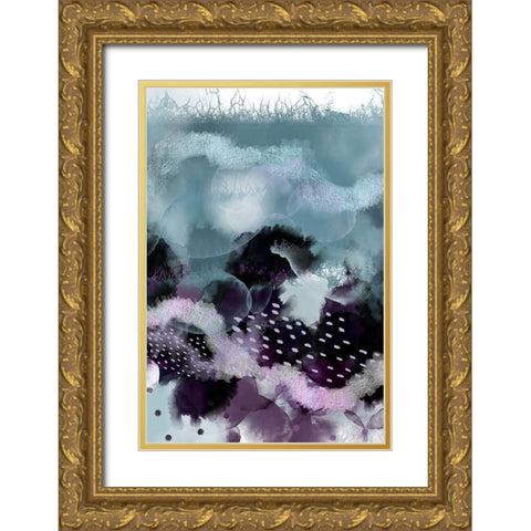 Evolving Ocean Part 1 Gold Ornate Wood Framed Art Print with Double Matting by Urban Epiphany