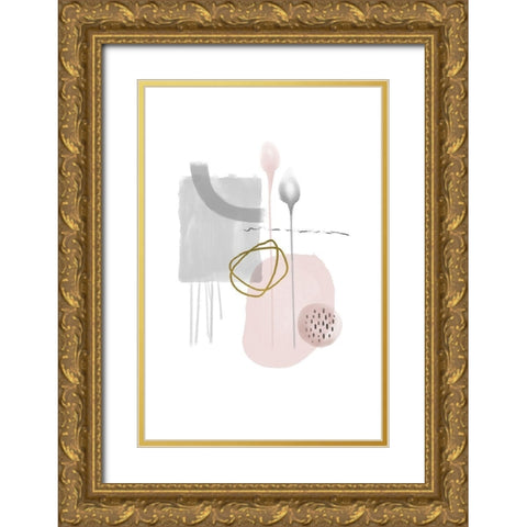 Non Striving Gold Ornate Wood Framed Art Print with Double Matting by Urban Epiphany