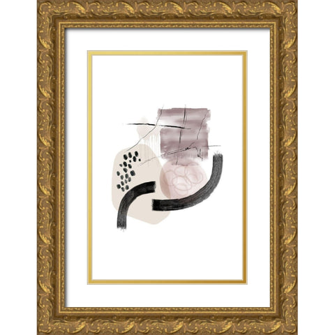 Neutral Calm 2 Gold Ornate Wood Framed Art Print with Double Matting by Urban Epiphany