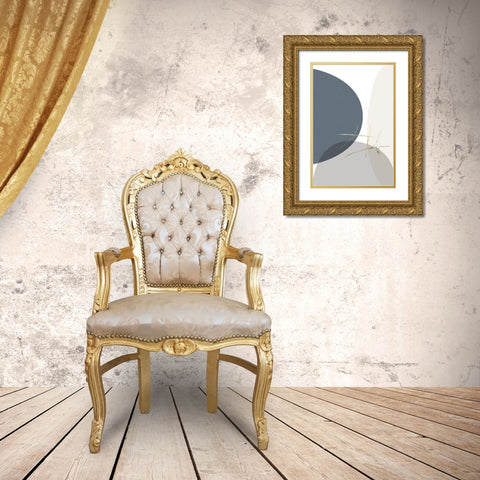 Neutral Tones 1 Gold Ornate Wood Framed Art Print with Double Matting by Urban Epiphany
