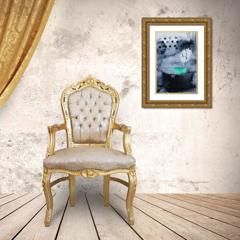 Think Box Gold Ornate Wood Framed Art Print with Double Matting by Urban Epiphany