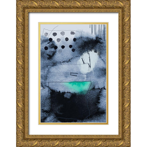 Think Box Gold Ornate Wood Framed Art Print with Double Matting by Urban Epiphany