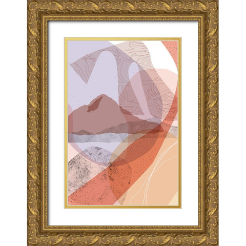 Dusty Desert 1 Gold Ornate Wood Framed Art Print with Double Matting by Urban Epiphany