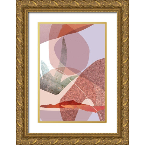 Dusty Desert 5 Gold Ornate Wood Framed Art Print with Double Matting by Urban Epiphany