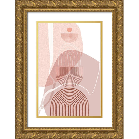 Dusty Desert 12 Gold Ornate Wood Framed Art Print with Double Matting by Urban Epiphany