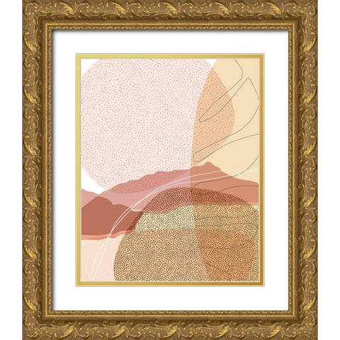 Moonless Desert 1 Gold Ornate Wood Framed Art Print with Double Matting by Urban Epiphany