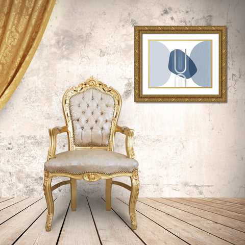 Mid Century Elegance 2 Gold Ornate Wood Framed Art Print with Double Matting by Urban Epiphany
