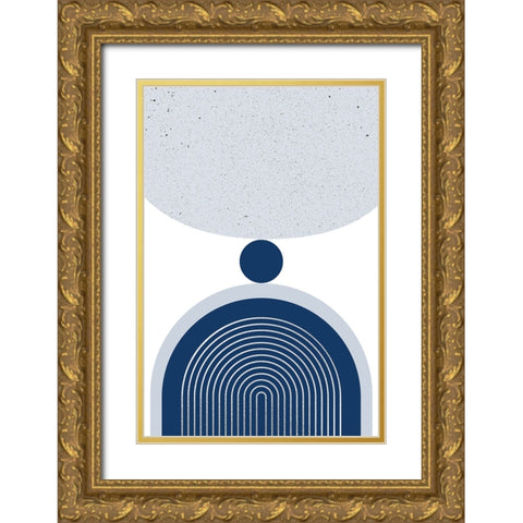 Mid Century Elegance 3 Gold Ornate Wood Framed Art Print with Double Matting by Urban Epiphany