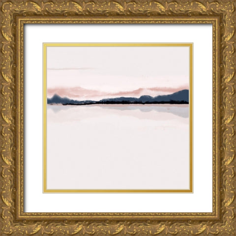 Horizon 1 Gold Ornate Wood Framed Art Print with Double Matting by Urban Epiphany