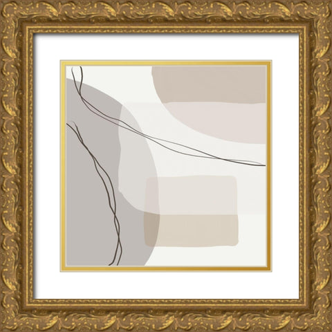 Peaceful 2 Gold Ornate Wood Framed Art Print with Double Matting by Urban Epiphany