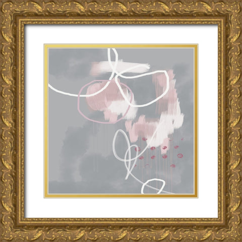 Current Mood Gold Ornate Wood Framed Art Print with Double Matting by Urban Epiphany