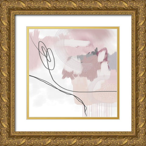 Note To Self Gold Ornate Wood Framed Art Print with Double Matting by Urban Epiphany