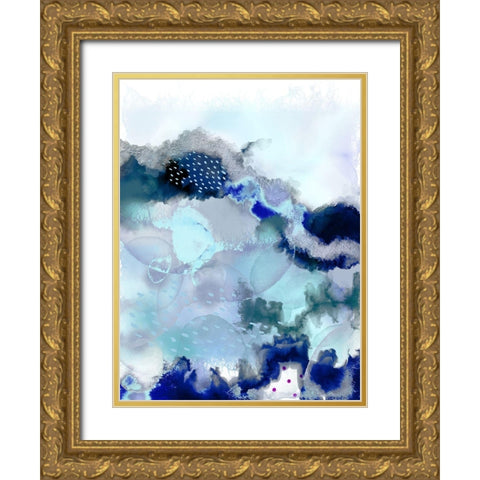 Evolving 2 Gold Ornate Wood Framed Art Print with Double Matting by Urban Epiphany