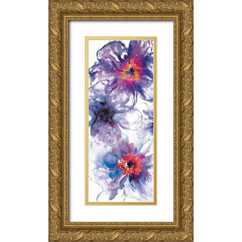 Morning Glory Gold Ornate Wood Framed Art Print with Double Matting by Brown, Victoria