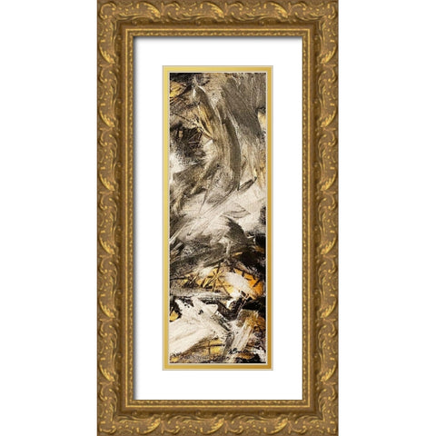 Black Gold Silver 2 Gold Ornate Wood Framed Art Print with Double Matting by Brown, Victoria