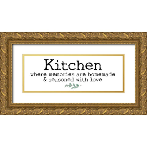 Kitchen Words 5 Gold Ornate Wood Framed Art Print with Double Matting by Brown, Victoria