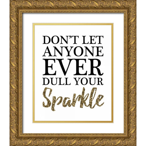 Your Sparkle Gold Ornate Wood Framed Art Print with Double Matting by Brown, Victoria