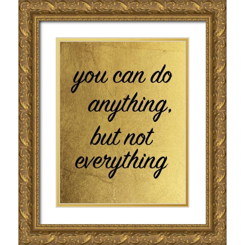 Golden Everything Gold Ornate Wood Framed Art Print with Double Matting by Brown, Victoria