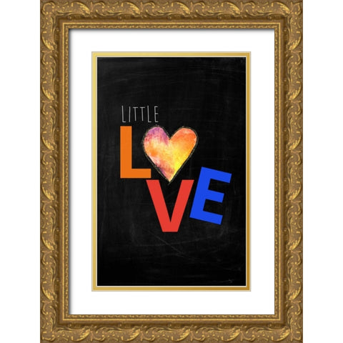 Kids Typo 1 Gold Ornate Wood Framed Art Print with Double Matting by Brown,Victoria