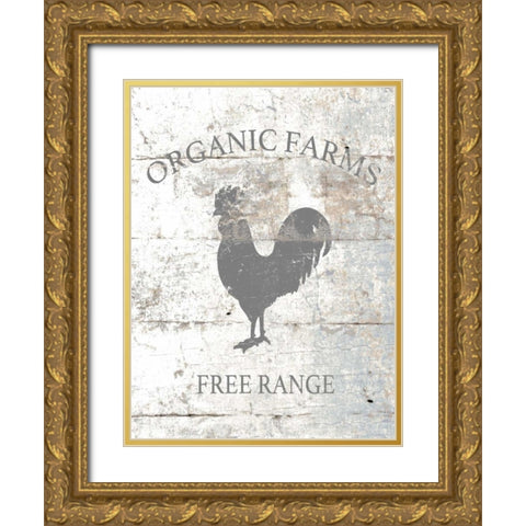 Organic Farm Gold Ornate Wood Framed Art Print with Double Matting by Brown, Victoria