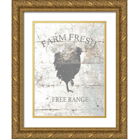 Farm House Fresh Gold Ornate Wood Framed Art Print with Double Matting by Brown, Victoria