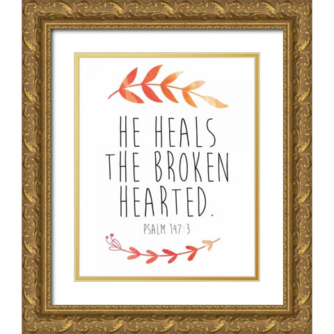 Heal Gold Ornate Wood Framed Art Print with Double Matting by Brown,Victoria
