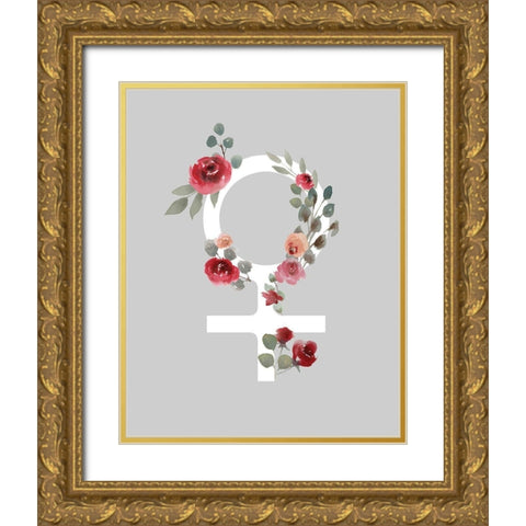 Femme 1 Gold Ornate Wood Framed Art Print with Double Matting by Brown, Victoria
