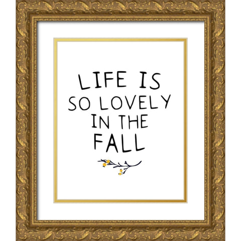 Lovely Gold Ornate Wood Framed Art Print with Double Matting by Brown, Victoria