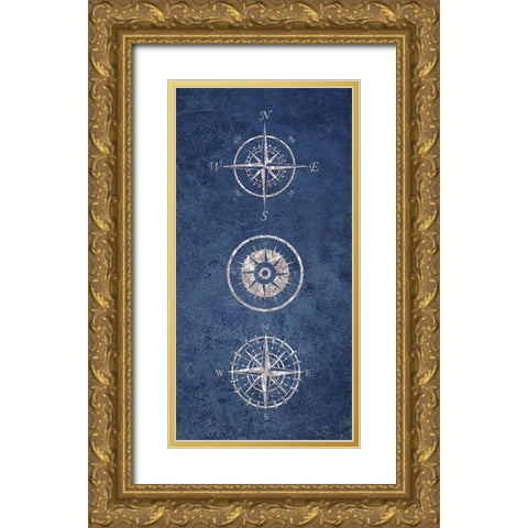 Lead The Coast 1 Gold Ornate Wood Framed Art Print with Double Matting by Brown, Victoria