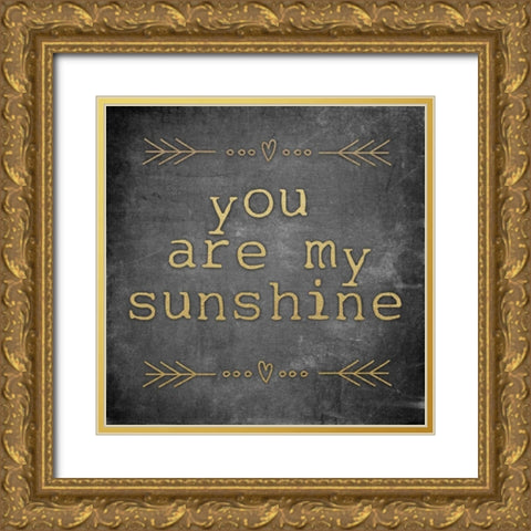 My Sunshine Gold Ornate Wood Framed Art Print with Double Matting by Brown, Victoria