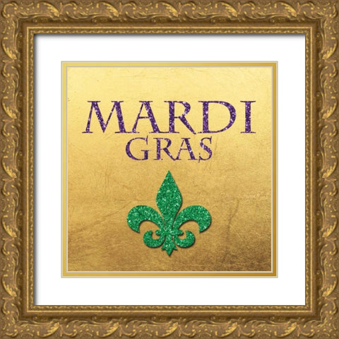 Mardi Gras Gold Gold Ornate Wood Framed Art Print with Double Matting by Brown,Victoria
