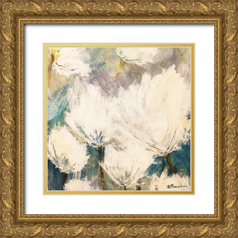 Floral Blowout Gold Ornate Wood Framed Art Print with Double Matting by Brown,Victoria