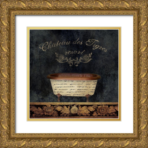 Classic Bathtub Gold Ornate Wood Framed Art Print with Double Matting by Brown, Victoria
