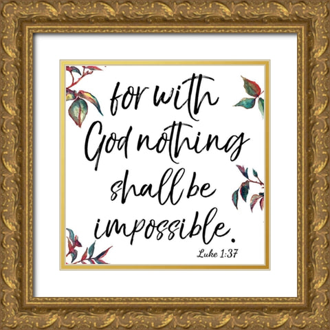 Luke Gold Ornate Wood Framed Art Print with Double Matting by Brown, Victoria