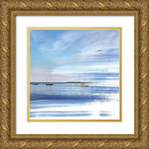 Coastal 1 Gold Ornate Wood Framed Art Print with Double Matting by Brown, Victoria