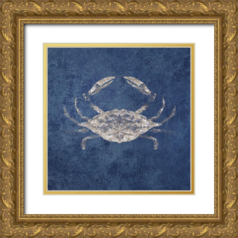 Sea Life Blues 1 Gold Ornate Wood Framed Art Print with Double Matting by Brown, Victoria