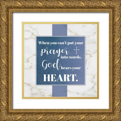 God Hears Gold Ornate Wood Framed Art Print with Double Matting by Brown, Victoria
