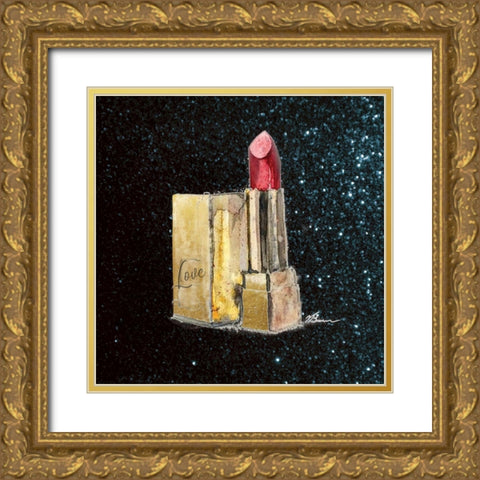 Girl Boss 1 Gold Ornate Wood Framed Art Print with Double Matting by Lula Bijoux and Company