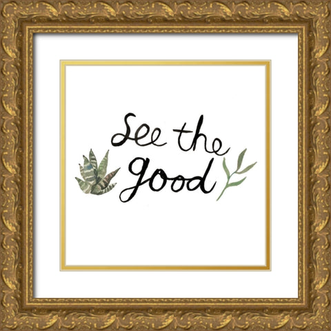 Good Gold Ornate Wood Framed Art Print with Double Matting by Brown, Victoria