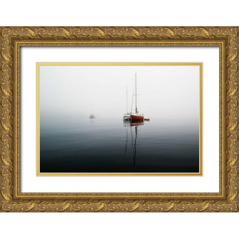 Dreaming Gold Ornate Wood Framed Art Print with Double Matting by Kostka, Vladimir