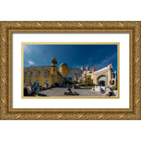 Portugal Sintra Gold Ornate Wood Framed Art Print with Double Matting by Kostka, Vladimir