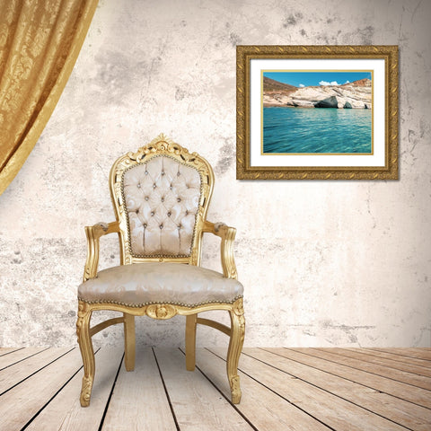 Rocks of Milos B Gold Ornate Wood Framed Art Print with Double Matting by Kostka, Vladimir