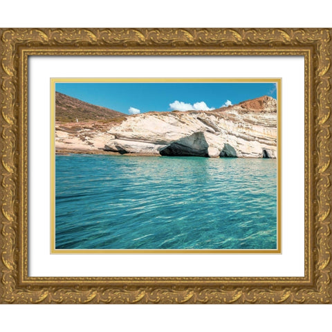 Rocks of Milos B Gold Ornate Wood Framed Art Print with Double Matting by Kostka, Vladimir