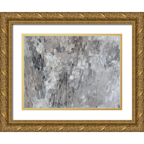 Neutral Fury Gold Ornate Wood Framed Art Print with Double Matting by Barski, Karen