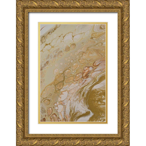 Crackling Conversations Split 2 Gold Ornate Wood Framed Art Print with Double Matting by Barski, Karen